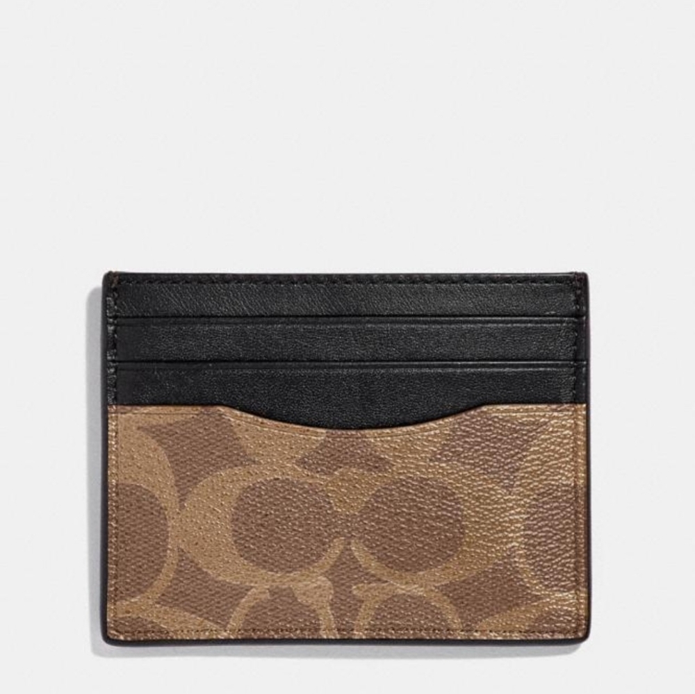 Coach Leather Card Case (Unisex)